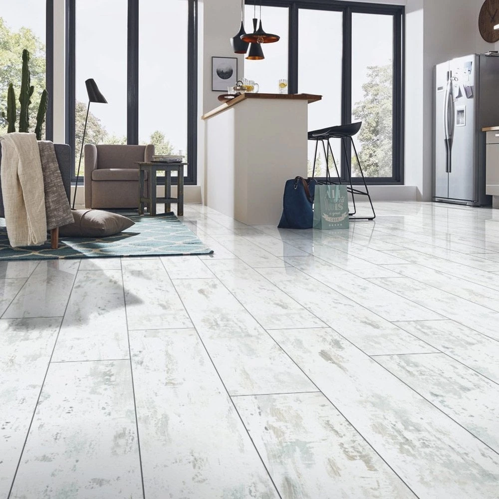 Liberty Floors Antique White - Lustre 8mm Laminate Flooring (217792) 5 Liberty Floors Antique White - Lustre 8mm Laminate Flooring (217792) - Image 3