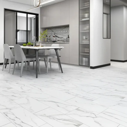 Liberty Floors Arctic White Marble - Lifestyle Plus 5mm Rigid Core Vinyl Flooring (314666) -Cheap Plankora Store arctic white marble lifestyle plus 5mm rigid core vinyl flooring 314666 p119172 242181 image