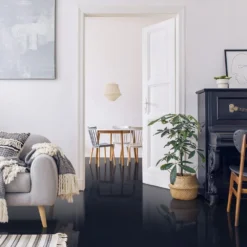 Cheap Plankora Store 38 Liberty Floors Black - Lustre Flawless 8mm Laminate Flooring (183655)