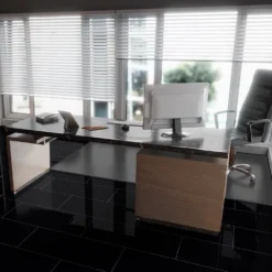 Liberty Floors Black - Lustre Stone 8mm High Gloss Laminate Flooring (223769) -Cheap Plankora Store black lustre stone 8mm high gloss laminate flooring 223769 p89999 207805 image