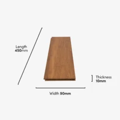 Liberty Floors Carbonised Strand Woven Bamboo - Herringbone Parquet 10mm Solid Real Wood Flooring (249972) -Cheap Plankora Store carbonised strand woven bamboo herringbone parquet 10mm solid real wood flooring 249972 p108630 236308 image