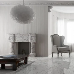 Cheap Plankora Store 30 Liberty Floors Carrara Marble - Lustre Stone 8mm High Gloss Laminate Flooring (223773)