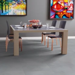 Liberty Floors Concrete Grey - Lustre 8mm High Gloss Laminate Flooring (217057) -Cheap Plankora Store concrete grey lustre 8mm high gloss laminate flooring 217057 p84206 187680 image