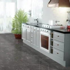 Liberty Floors Dark Pinto - Lustre Stone 8mm High Gloss Laminate Flooring (223767) -Cheap Plankora Store dark pinto lustre stone 8mm high gloss laminate flooring 223767 p89997 207793 image
