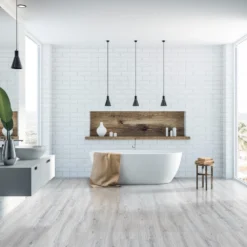 Cheap Plankora Store 28 Liberty Floors Glacier Oak - Lustre 8mm High Gloss Laminate Flooring (222935)