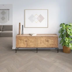 Liberty Floors Grey Mist Oak - Manor Herringbone Parquet 14mm Engineered Real Wood Flooring (249870) -Cheap Plankora Store grey mist oak manor herringbone parquet 14mm engineered real wood flooring 249870 p108537 235985 image