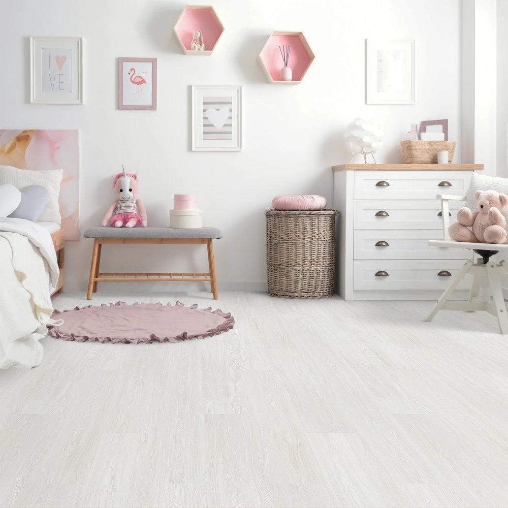 Liberty Floors Misty White Oak - Lifestyle SPC 5mm Rigid Core Vinyl Flooring (275811) 3 Liberty Floors Misty White Oak - Lifestyle SPC 5mm Rigid Core Vinyl Flooring (275811)