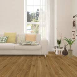 Liberty Floors Natural Oak - Classic 18mm Brushed UV Lacquer Solid Real Wood Flooring (315130)