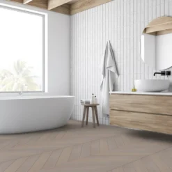 Liberty Floors Pebble Grey Oak - Chevron 15mm Engineered Real Wood Flooring (249202) -Cheap Plankora Store pebble grey oak chevron 15mm engineered real wood flooring 249202 p108328 242842 image