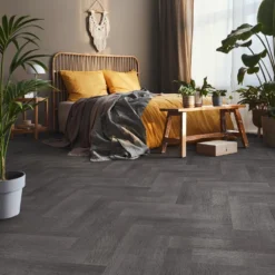 Liberty Floors Shadow Grey Bamboo - Herringbone Parquet 10mm Solid Real Wood Flooring (249974) -Cheap Plankora Store shadow grey bamboo herringbone parquet 10mm solid real wood flooring 249974 p108632 236320 image