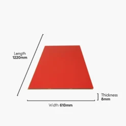 Liberty Floors Traffic Red - Lustre Flawless 8mm High Gloss Laminate Flooring (249742) -Cheap Plankora Store traffic red lustre flawless 8mm high gloss laminate flooring 249742 p108416 236219 image