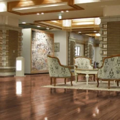 Liberty Floors Walnut - Lustre 8mm High Gloss Laminate Flooring (217785)