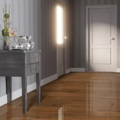 Liberty Floors Walnut - Lustre 8mm High Gloss Laminate Flooring (217785) -Cheap Plankora Store walnut lustre 8mm high gloss laminate flooring 217785 p84867 191380 image