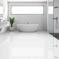 Liberty Floors White - Lustre SPC 6mm Rigid Core Vinyl Flooring (250941)